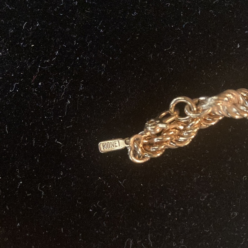 MONET Vintage 28” Heavy Gold Tone Rope Chain - Picture 12 of 12